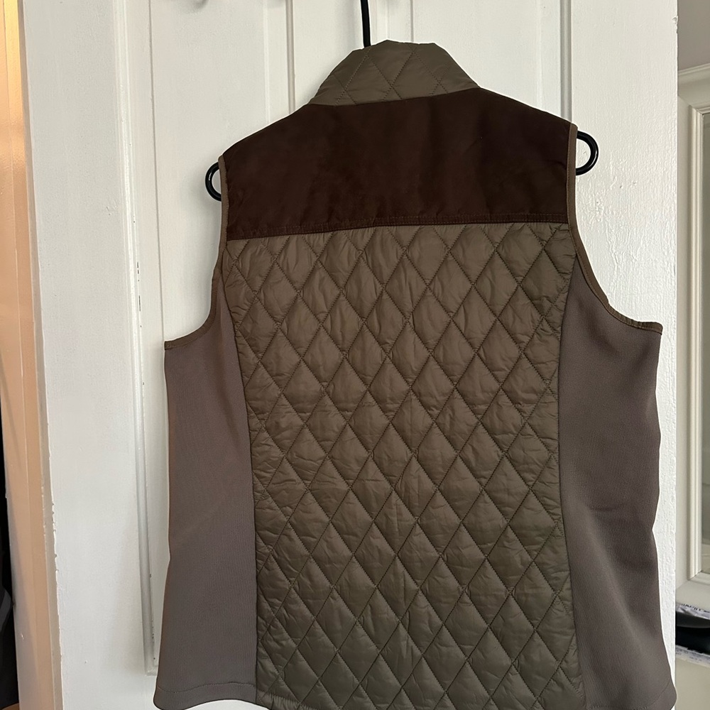 NWT Barbour Ladies High Field Gilet Quilted Vest - Olive Green - Picture 7 of 8